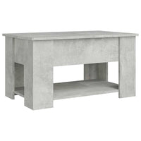 Tavolino da Salotto-Tavolino da soggiorno-Tavolo Grigio Cemento 79x49x41cm Legno Multistrato