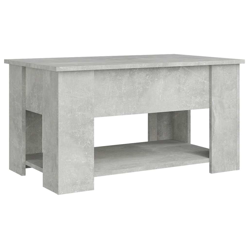 Tavolino da Salotto Grigio Cemento 79x49x41cm Legno Multistrato 809714