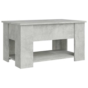 Tavolino da Salotto Grigio Cemento 79x49x41cm Legno Multistrato 809714