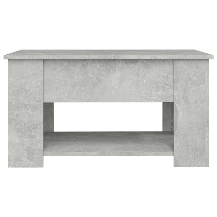 Tavolino da Salotto-Tavolino da soggiorno-Tavolo Grigio Cemento 79x49x41cm Legno Multistrato