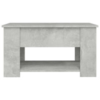 Tavolino da Salotto Grigio Cemento 79x49x41cm Legno Multistrato cod mxl 29773