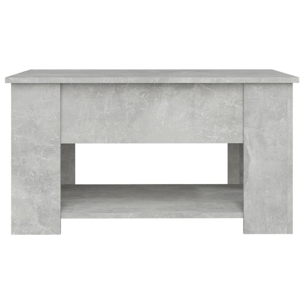 Tavolino da Salotto Grigio Cemento 79x49x41cm Legno Multistrato 809714