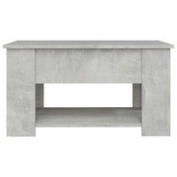 Tavolino da Salotto Grigio Cemento 79x49x41cm Legno Multistrato 809714