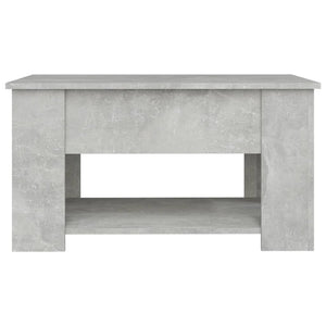 Tavolino da Salotto Grigio Cemento 79x49x41cm Legno Multistrato 809714