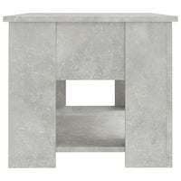 Tavolino da Salotto Grigio Cemento 79x49x41cm Legno Multistrato cod mxl 29773