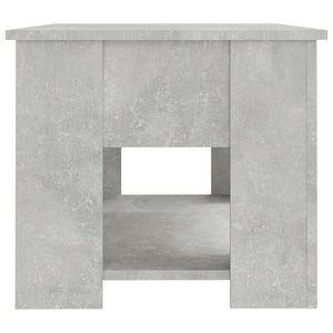 Tavolino da Salotto Grigio Cemento 79x49x41cm Legno Multistrato cod mxl 29773