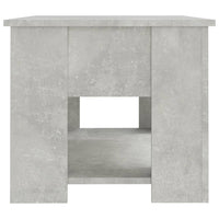 Tavolino da Salotto Grigio Cemento 79x49x41cm Legno Multistrato 809714