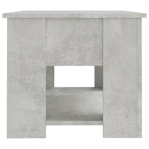 Tavolino da Salotto Grigio Cemento 79x49x41cm Legno Multistrato 809714