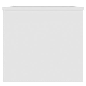 Tavolino da Salotto Bianco 102x50,5x46,5cm in Legno Multistrato 809719