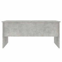Tavolino-Tavolino da soggiorno-Tavolo Grigio Cemento 102x50,5x46,5 cm in Legno Multistrato