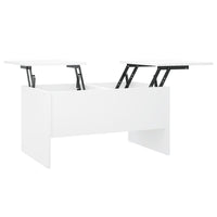 Tavolino da Salotto Bianco 80x50x42,5 cm in Legno Multistrato cod mxl 23446