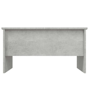 Tavolino Salotto Grigio Cemento 80x50x42,5 cm Legno Multistrato cod mxl 18108