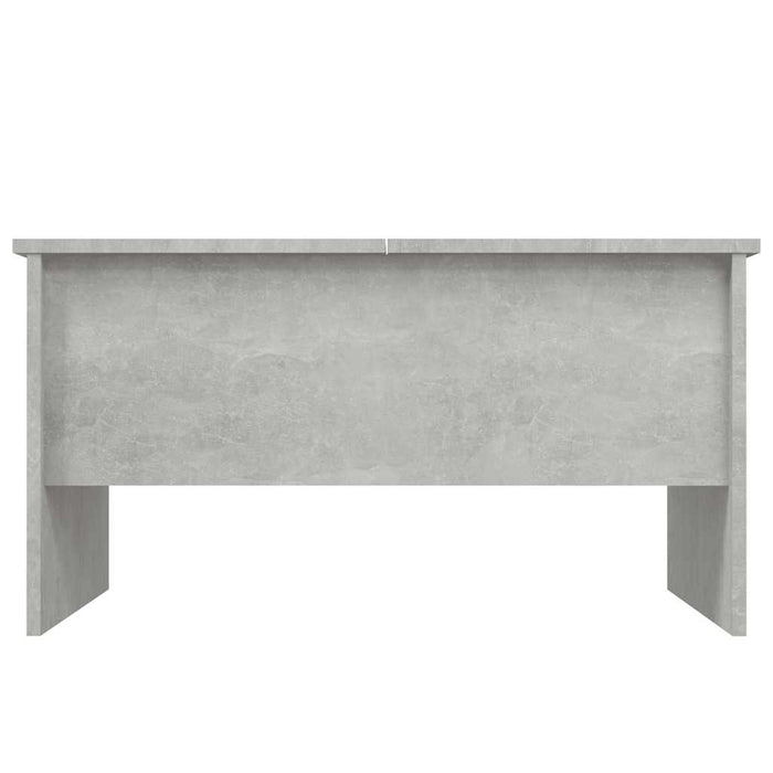 Tavolino Salotto Grigio Cemento 80x50x42,5 cm Legno Multistrato cod mxl 18108