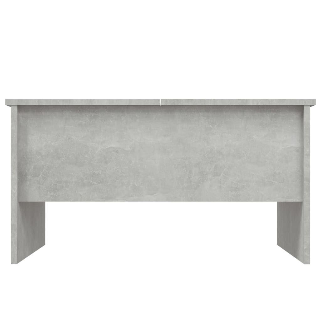 Tavolino Salotto Grigio Cemento 80x50x42,5 cm Legno Multistrato 809732