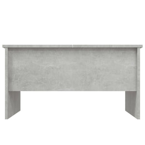 Tavolino Salotto Grigio Cemento 80x50x42,5 cm Legno Multistrato 809732