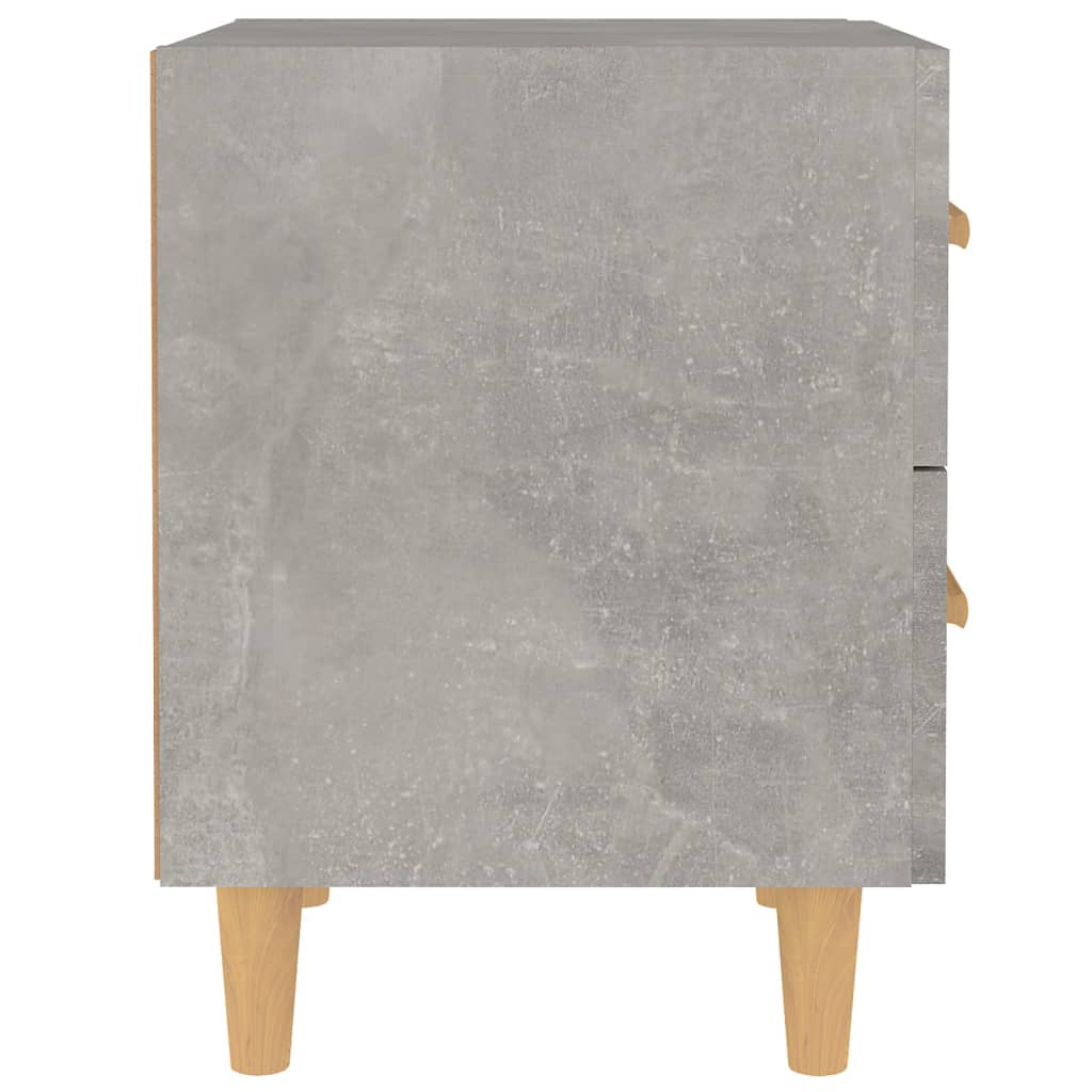 Comodino Grigio Cemento 40x35x47,5 cm 811978