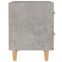 Comodino Grigio Cemento 40x35x47,5 cm 811978