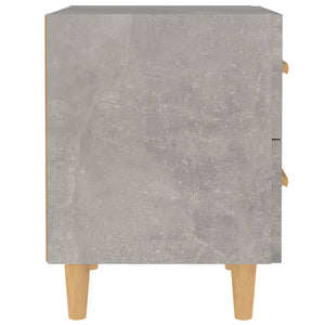 Comodino Grigio Cemento 40x35x47,5 cm 811978