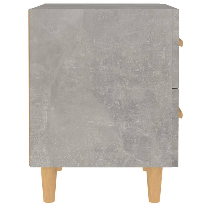 Comodino Grigio Cemento 40x35x47,5 cm 811978