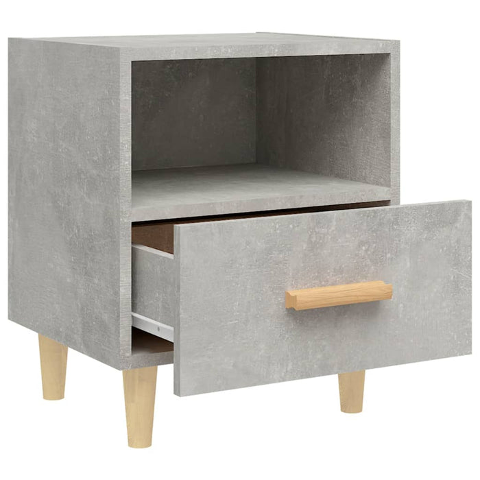 Comodini 2 pz Grigio Cemento 40x35x47 cm 812015