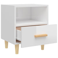 Comodini 2 pz in Bianco Lucido 40x35x47 cm cod mxl 30235