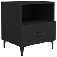 Comodino Nero in Legno Multistrato 812026