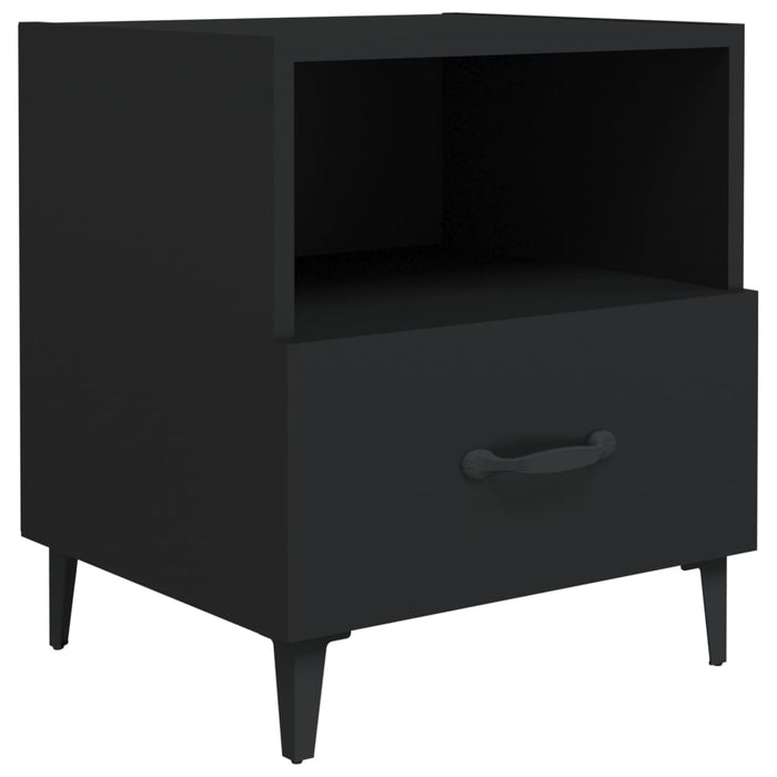 Comodino Nero in Legno Multistrato 812026