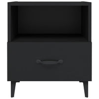 Comodino Nero in Legno Multistrato 812026