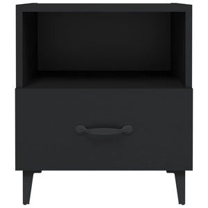 Comodino Nero in Legno Multistrato 812026