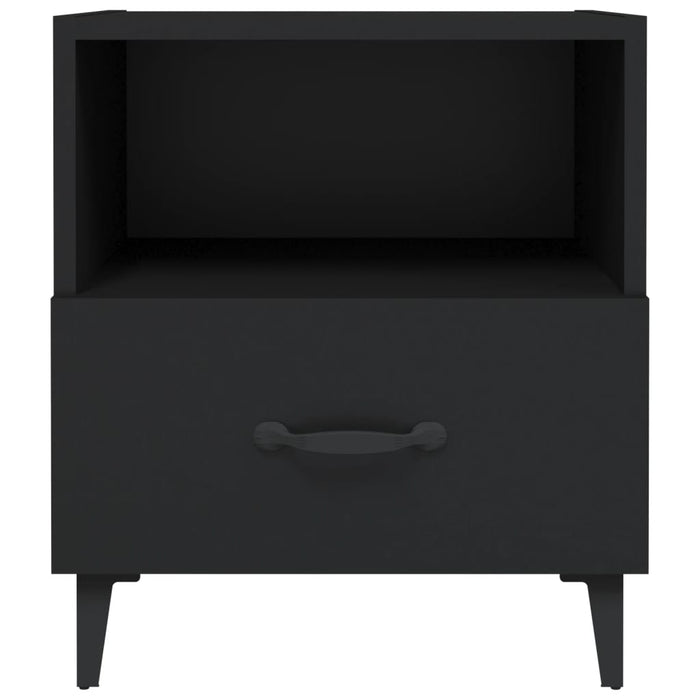 Comodino Nero in Legno Multistrato cod mxl 30365