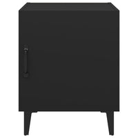 Comodini 2 pz Neri in Legno Multistrato cod mxl 31145