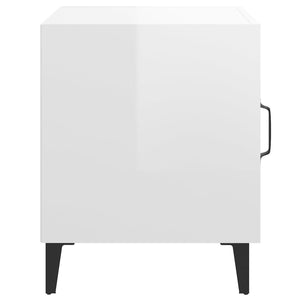 Comodino Bianco Lucido in Legno Multistrato cod mxl 30256