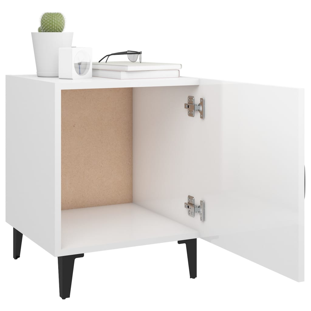 Comodino Bianco Lucido in Legno Multistrato cod mxl 30256