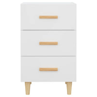 Comodino Bianco 40x40x66 cm in Legno Multistrato 812078