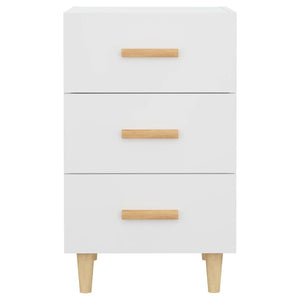 Comodino Bianco 40x40x66 cm in Legno Multistrato 812078