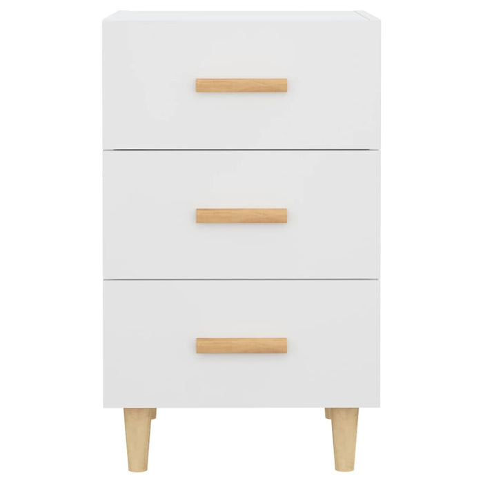 Comodino Bianco 40x40x66 cm in Legno Multistrato 812078
