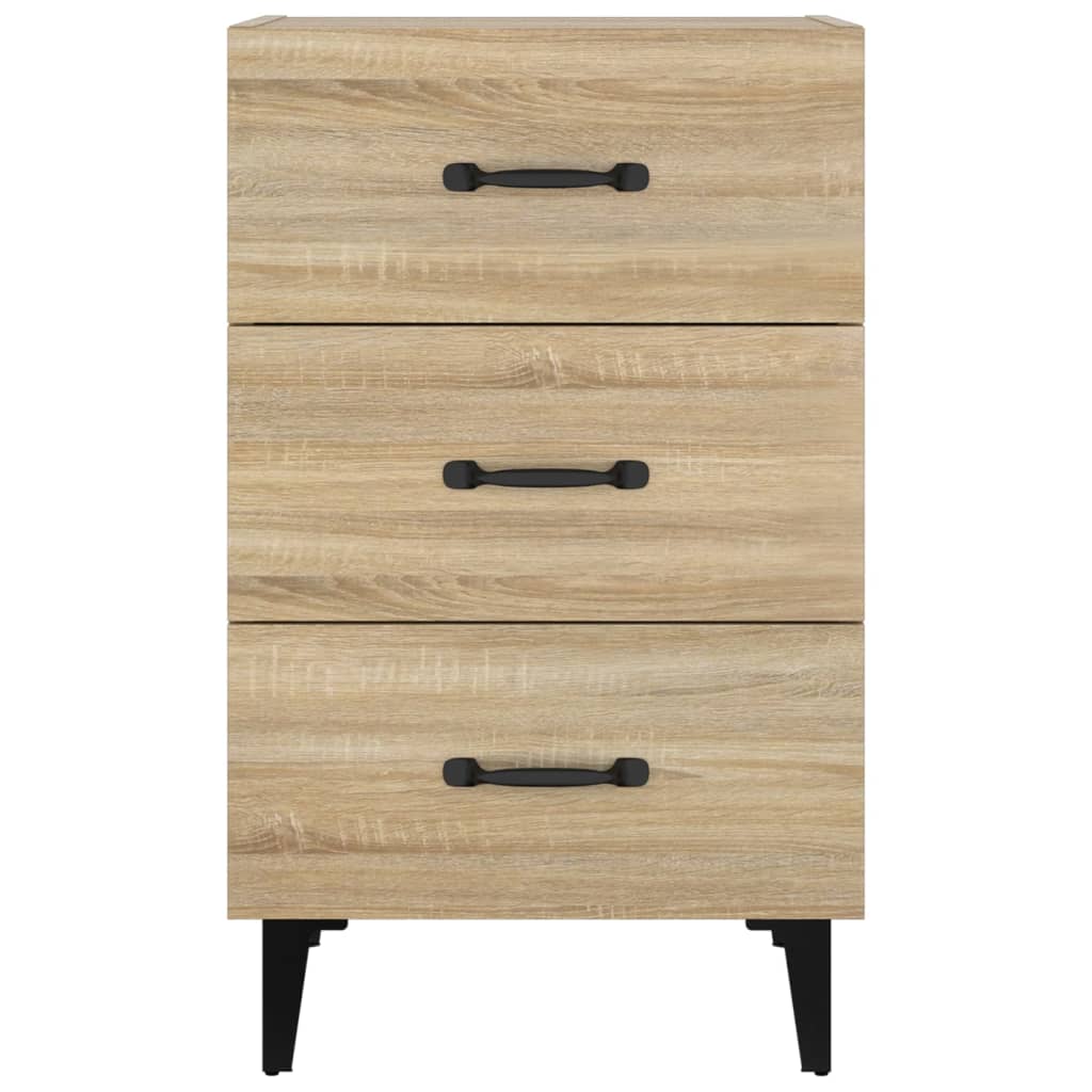 Comodino-Tavolino da notte Rovere Sonoma 40x40x66 cm in Legno Multistrato 830767