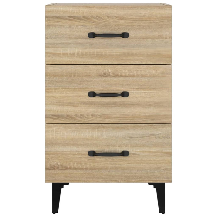 Comodino-Tavolino da notte Rovere Sonoma 40x40x66 cm in Legno Multistrato 830767