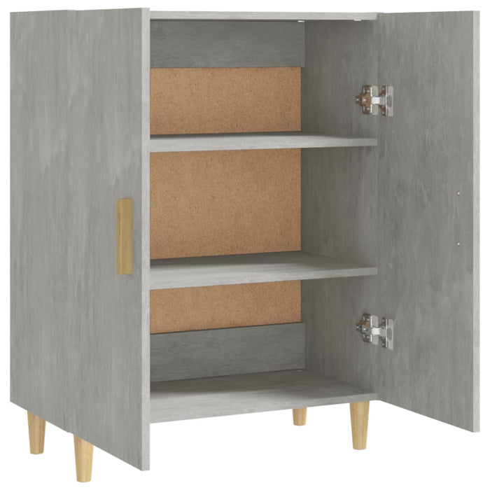 Credenza Grigio Cemento 70x34x90 cm in Legno Multistrato 812100