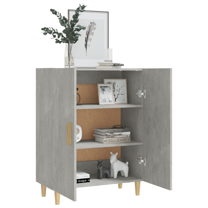 Credenza Grigio Cemento 70x34x90 cm in Legno Multistrato 812100