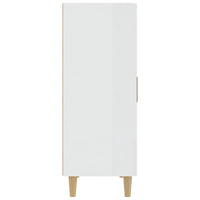 Credenza Bianco Lucido 70x34x90 cm in Legno Multistrato 812102