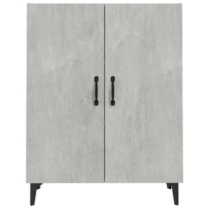 Credenza-Buffet-Armadio da cucina Grigio Cemento 70x34x90 cm in Legno Multistrato