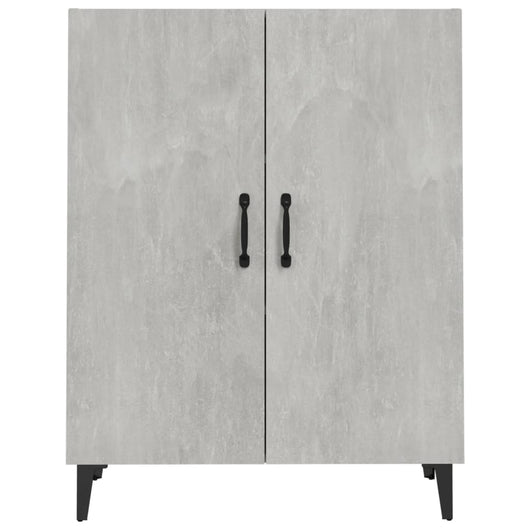 Credenza-Buffet-Armadio da cucina Grigio Cemento 70x34x90 cm in Legno Multistrato