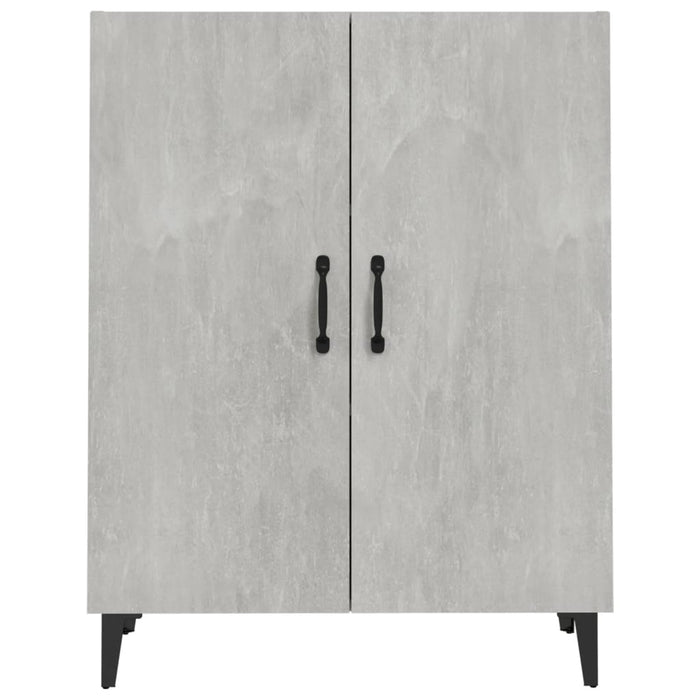 Credenza Grigio Cemento 70x34x90 cm in Legno Multistrato 812109