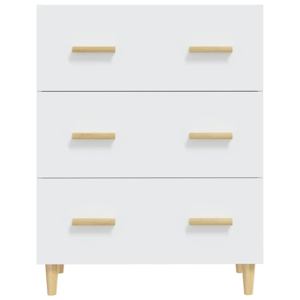 Credenza-Buffet-Armadio da cucina Bianca 70x34x90 cm in Legno Multistrato 493026