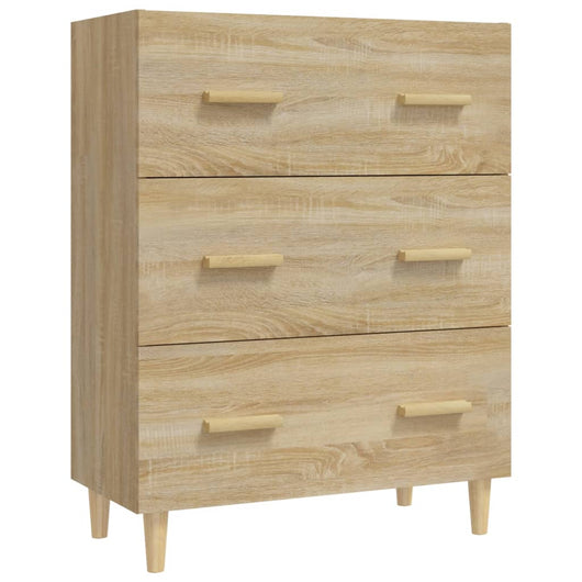 Credenza Rovere Sonoma 70x34x90 cm in Legno Multistrato 812153