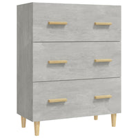 Credenza Grigio Cemento 70x34x90 cm in Legno Multistrato 812154