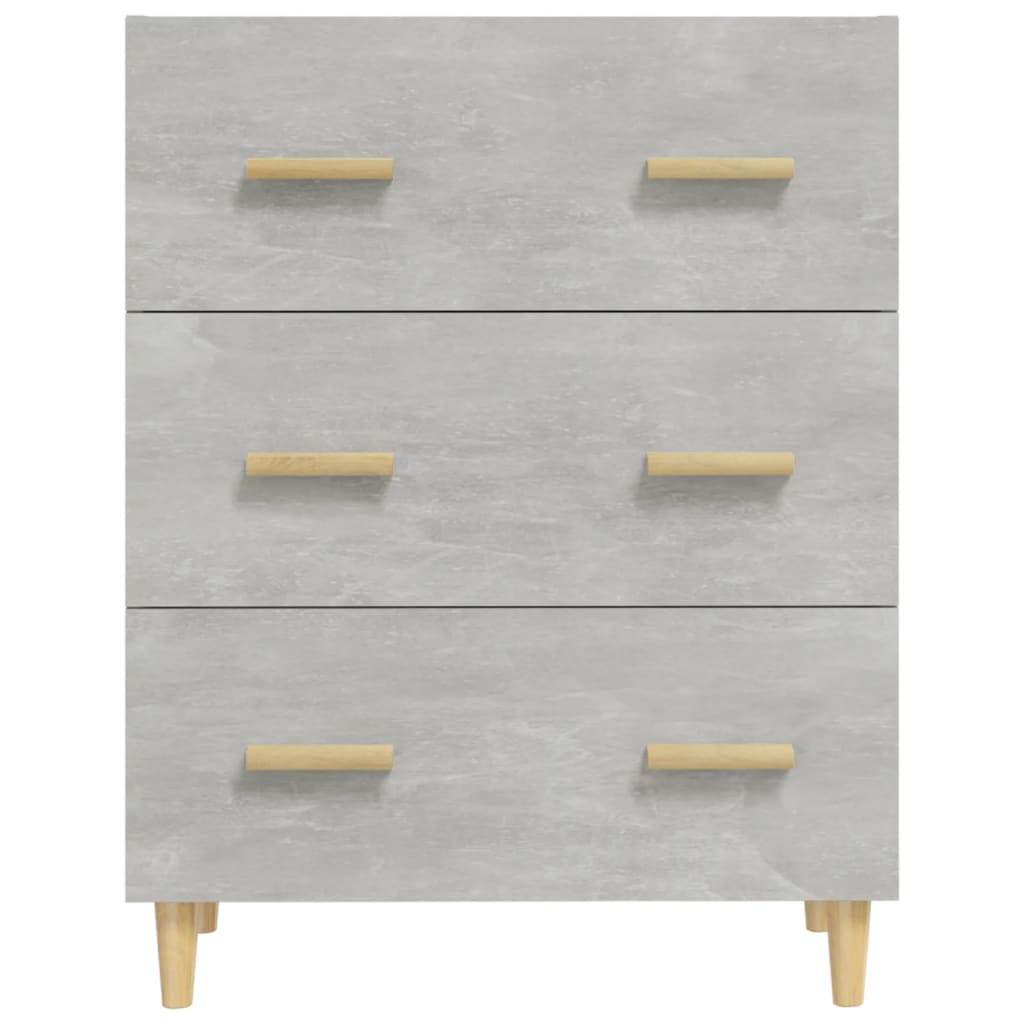 Credenza Grigio Cemento 70x34x90 cm in Legno Multistrato 812154