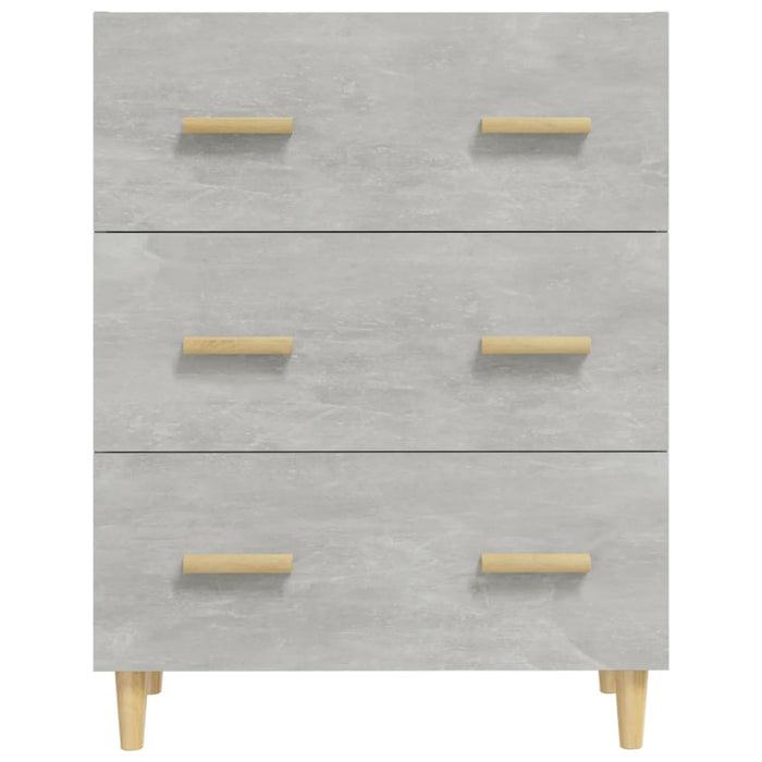 Credenza Grigio Cemento 70x34x90 cm in Legno Multistrato 812154