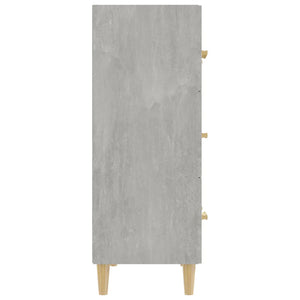 Credenza Grigio Cemento 70x34x90 cm in Legno Multistrato 812154